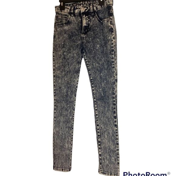 Delia’s Women’s 90’s Vibe Dark Denim Acid Wash High-Waist Jeans Size 3 - Picture 12 of 12